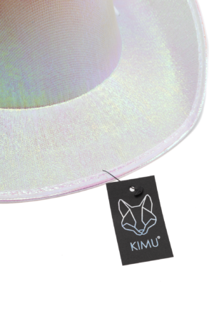 Cowboyhoed Iridescent Wit Cowboy Western Hoed Regenboog 2