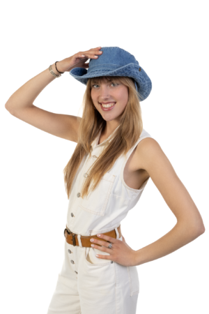 Cowboyhoed Jeans Blauw Cowboy Western Spijkerbroek Denim Hoed 3