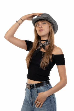 Cowboyhoed Jeans Grijs Cowboy Western Spijkerbroek Denim Hoed