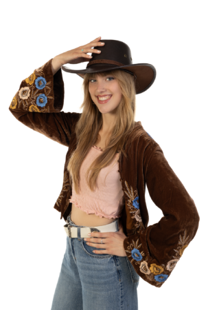 Cowboyhoed Leer Lak Donkerbruin Cowboy Western Leren Hoed 7
