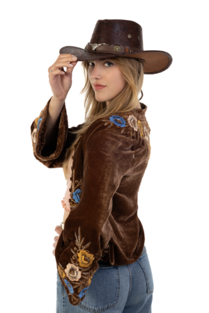 Cowboyhoed Leer Stier Donkerbruin Cowboy Western Leren Hoed 5