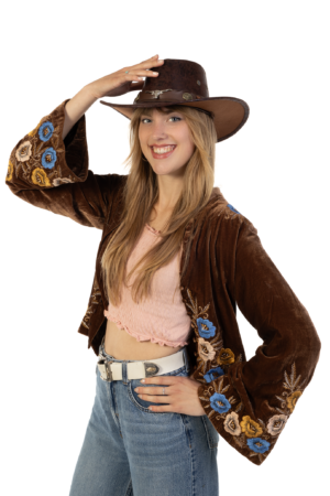 Cowboyhoed Leer Stier Donkerbruin Cowboy Western Leren Hoed 7