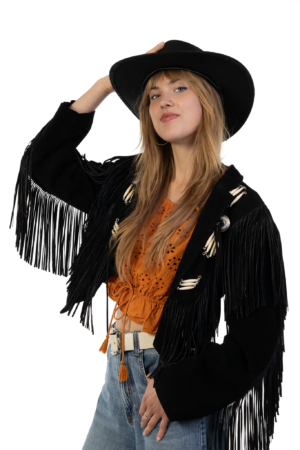 Cowboyhoed Leer Stier Zwart Cowboy Western Leren Hoed 4
