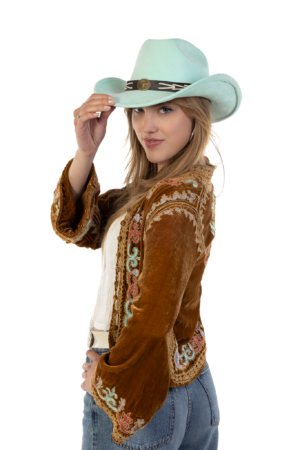 Cowboyhoed Mintgroen Gevlochten Band Cowboy Western Hoed Touw 5