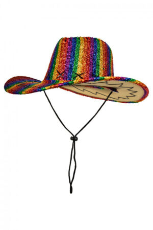 Cowboyhoed Regenboog Glitter Cowboy Western Pride 2