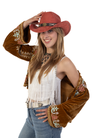 Cowboyhoed Rood Gevlochten Band Cowboy Western Hoed Touw 7