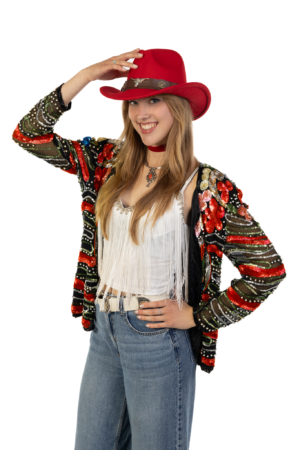 Cowboyhoed Rood Wolvilt Stier Cowboy Western Hoed Festival 7