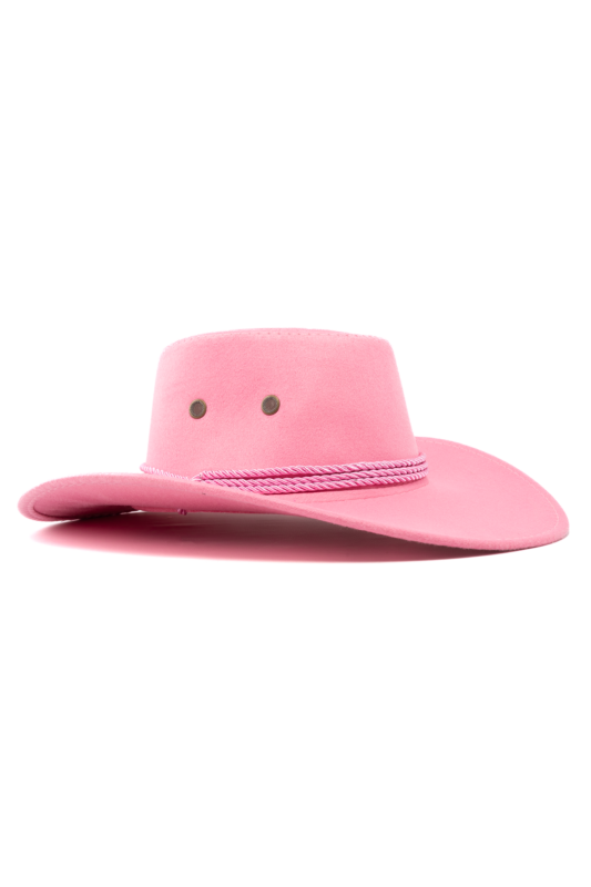 Cowboyhoed Roze Suede Cowboy Western Hoed Band
