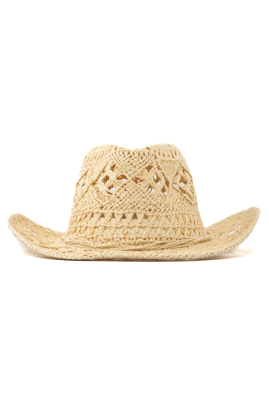Cowboyhoed Stro Beige Cowboy Western Hoed Riet 1