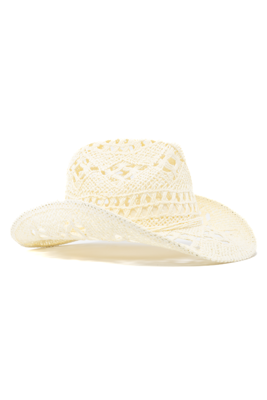 Cowboyhoed Stro Crème Cowboy Western Hoed Riet