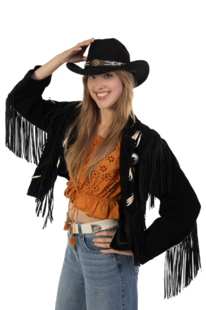 Cowboyhoed Zwart Gevlochten Band Cowboy Western Hoed Touw 7