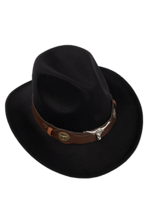Cowboyhoed Zwart Wolvilt Stier Cowboy Western Hoed Festival 3