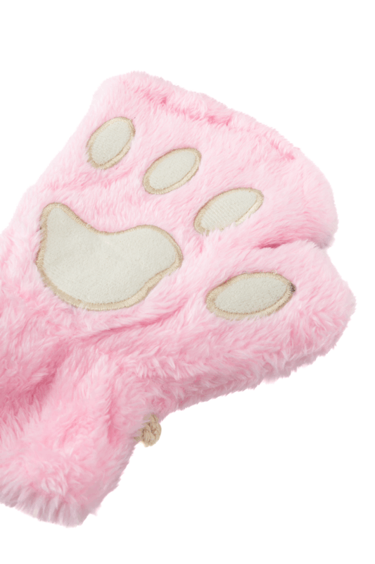 Dierenpoot handschoenen roze pootjes 2