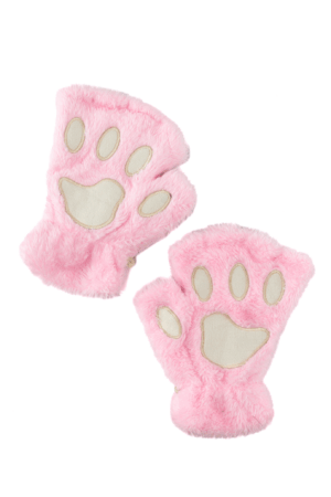 Dierenpoot handschoenen roze pootjes
