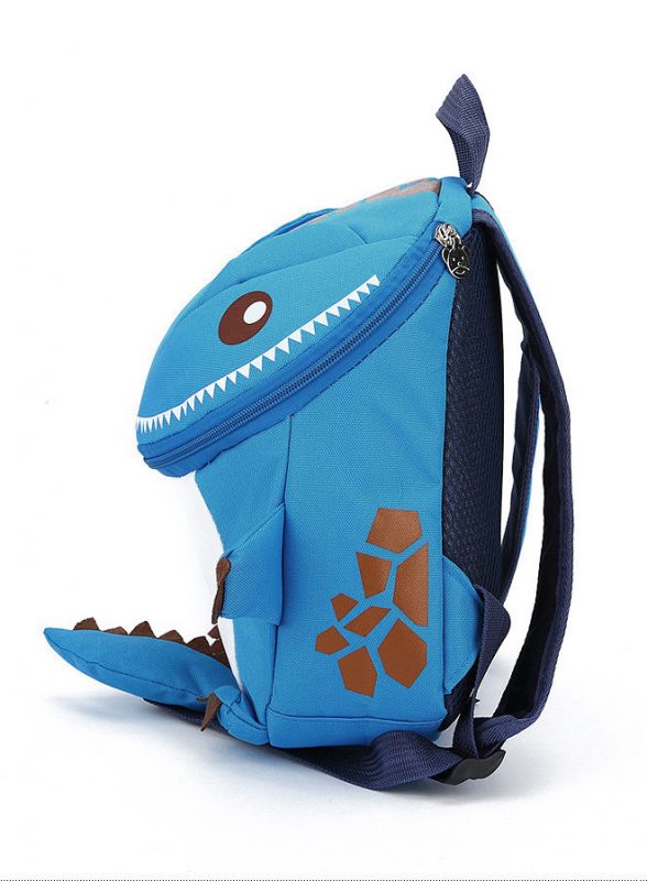 Dino rugtas monster rugzak blauw