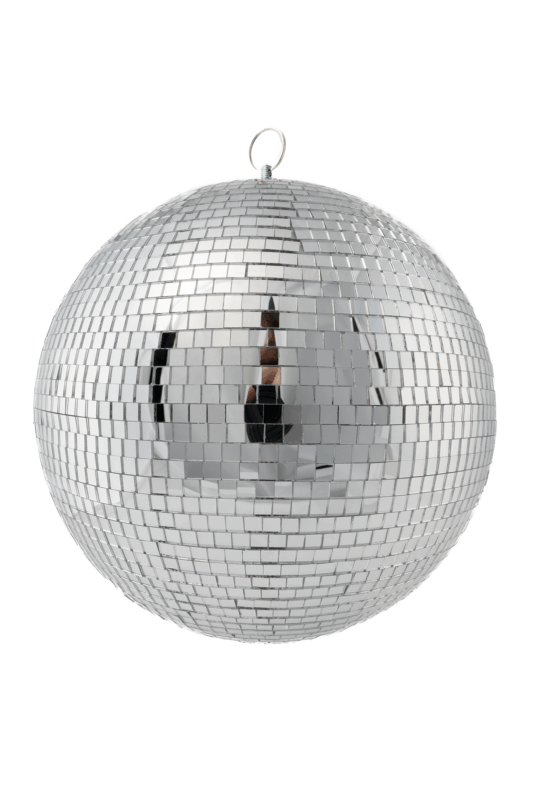 Discobal 30 cm Spiegelbol Discobol Spiegeltjes Disco Zilver