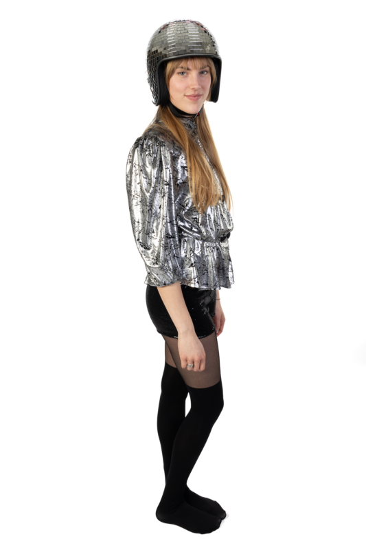 Discobal Helm Scooter Ski Wintersport Disco Bal Fiets Spiegels 2