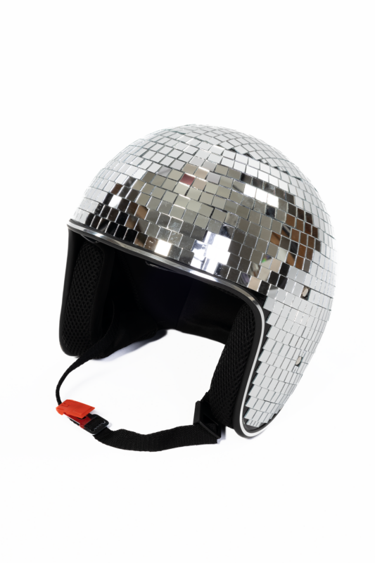 Discobal Helm Scooter Ski Wintersport Disco Bal Fiets Spiegels 6