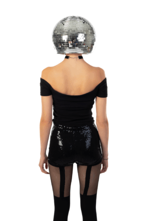 Discobal Hoofd 30 cm Disco Bal Head Spiegels Helm Kinderen 1