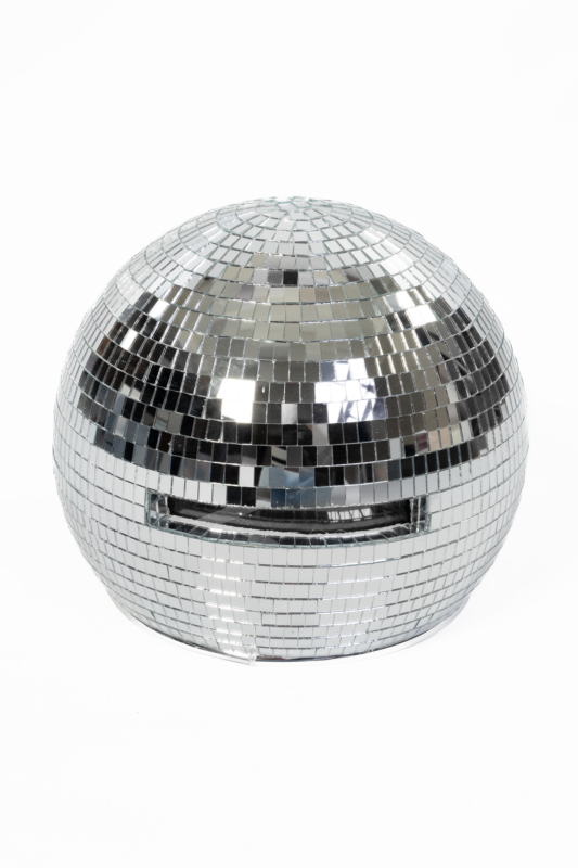 Discobal Hoofd 30 cm Disco Bal Head Spiegels Helm Volwassenen Kinderen