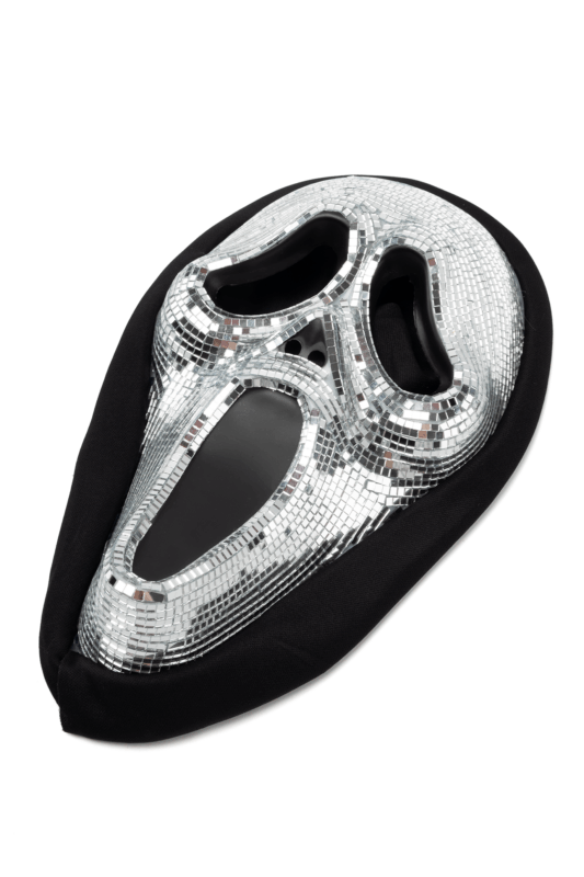 Discobal Masker Ghostface Geest Spiegeltjes Halloween Disco Glitter 1