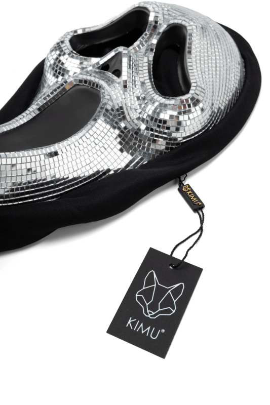Discobal Masker Ghostface Geest Spiegeltjes Halloween Disco Glitter 3