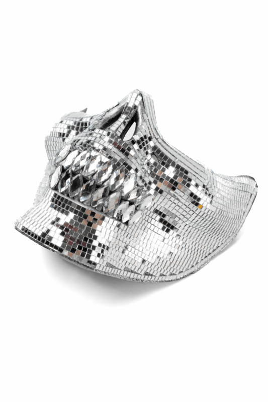 Discobal Masker Tanden Schedel Spiegeltjes Halloween Disco 1
