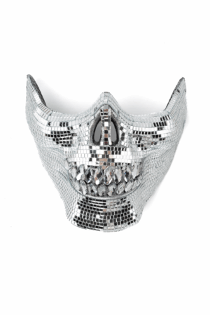 Discobal Masker Tanden Schedel Spiegeltjes Halloween Disco