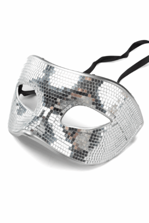 Discobal Oogmasker Spiegeltjes Gemaskerd Bal Disco Glitter 1