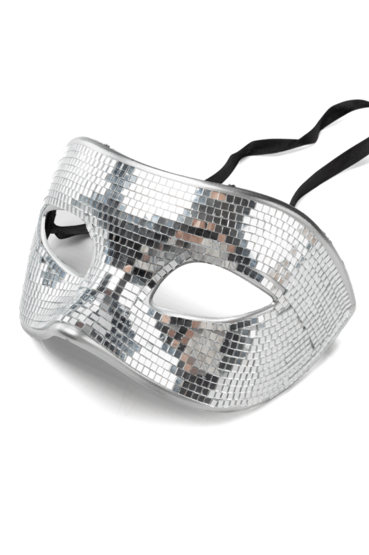 Discobal Oogmasker Spiegeltjes Gemaskerd Bal Disco Glitter 1