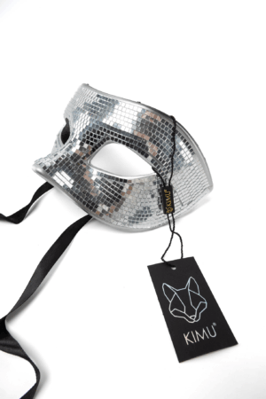 Discobal Oogmasker Spiegeltjes Gemaskerd Bal Disco Glitter 3