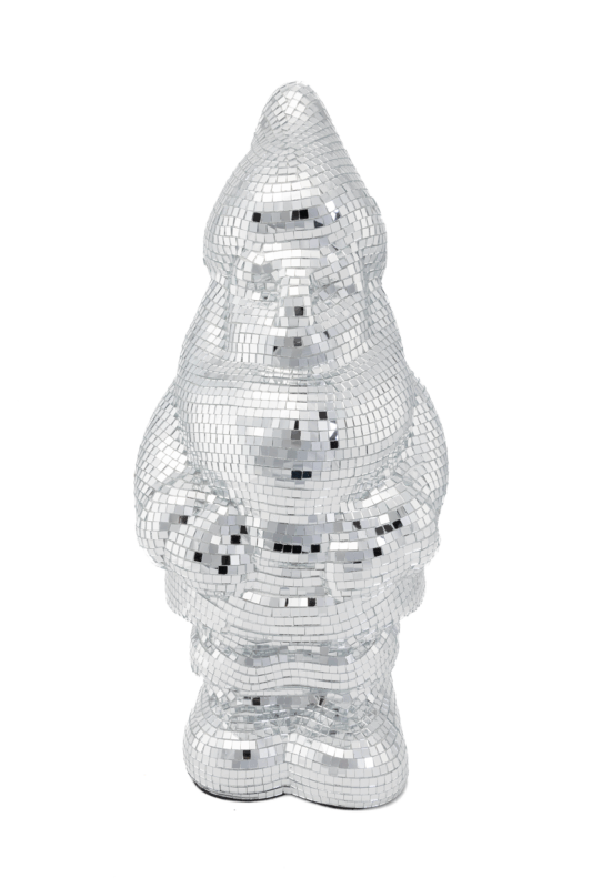Discobal Tuinkabouter Spiegels Kerstman Standbeeld