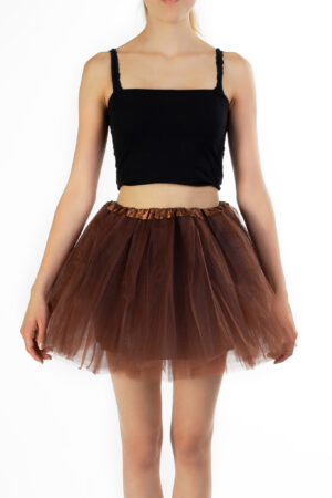 Donker Bruine Tutu Tule Rokje Dunne Petticoat Tule Rok Kinderen Volwassenen