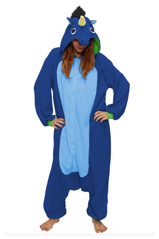 Donkerblauwe Eenhoorn Unicorn onesie