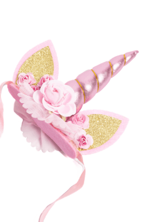 Eenhoorn Haarband Elastiek Roze Diadeem Unicorn 2