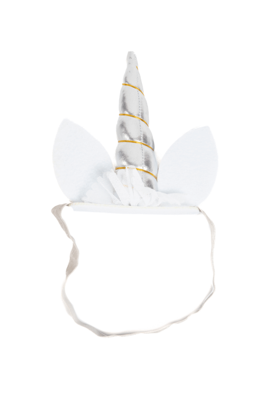 Eenhoorn Haarband Elastiek Zilver Diadeem Unicorn 1