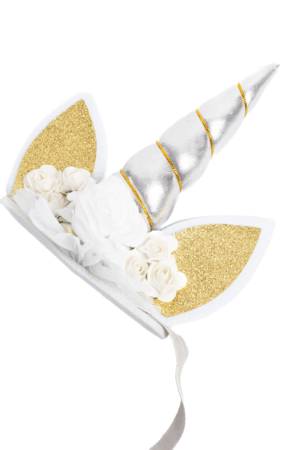 Eenhoorn Haarband Elastiek Zilver Diadeem Unicorn 2