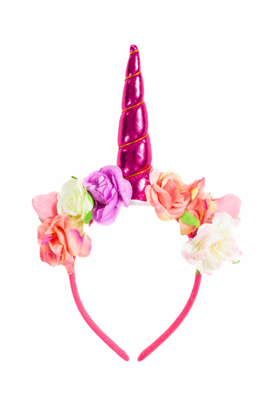 Eenhoorn Haarband Roze Band Donkerroze Diadeem Unicorn
