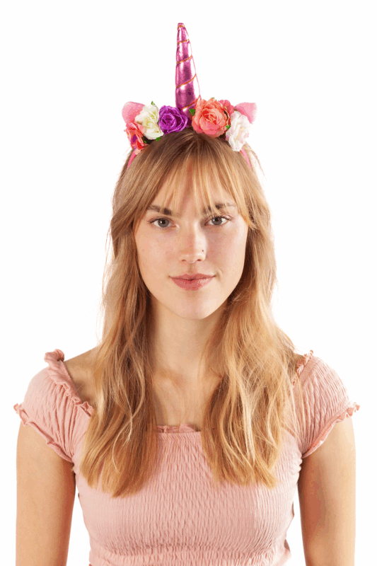 Eenhoorn Haarband Roze Band Roze Diadeem Unicorn 2