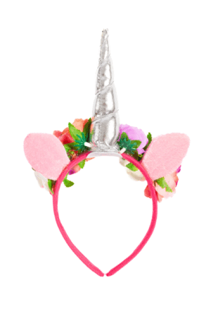 Eenhoorn Haarband Roze Band Zilver Diadeem Unicorn 1