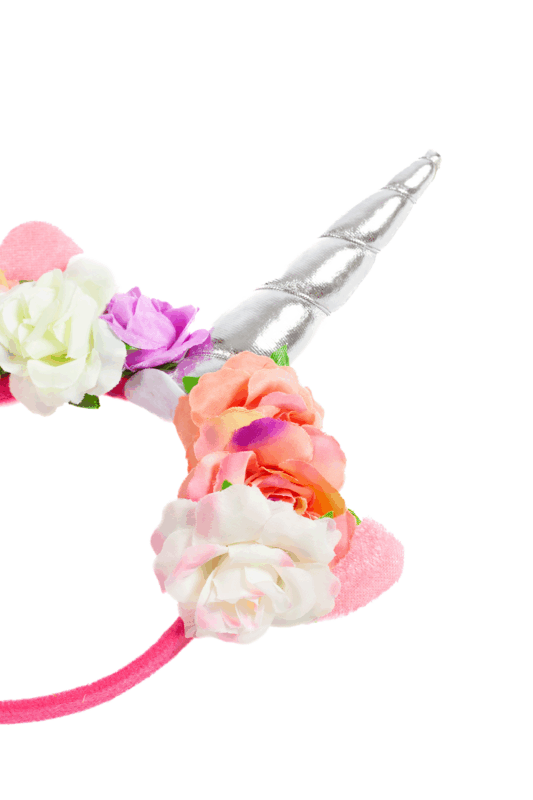 Eenhoorn Haarband Roze Band Zilver Diadeem Unicorn 2
