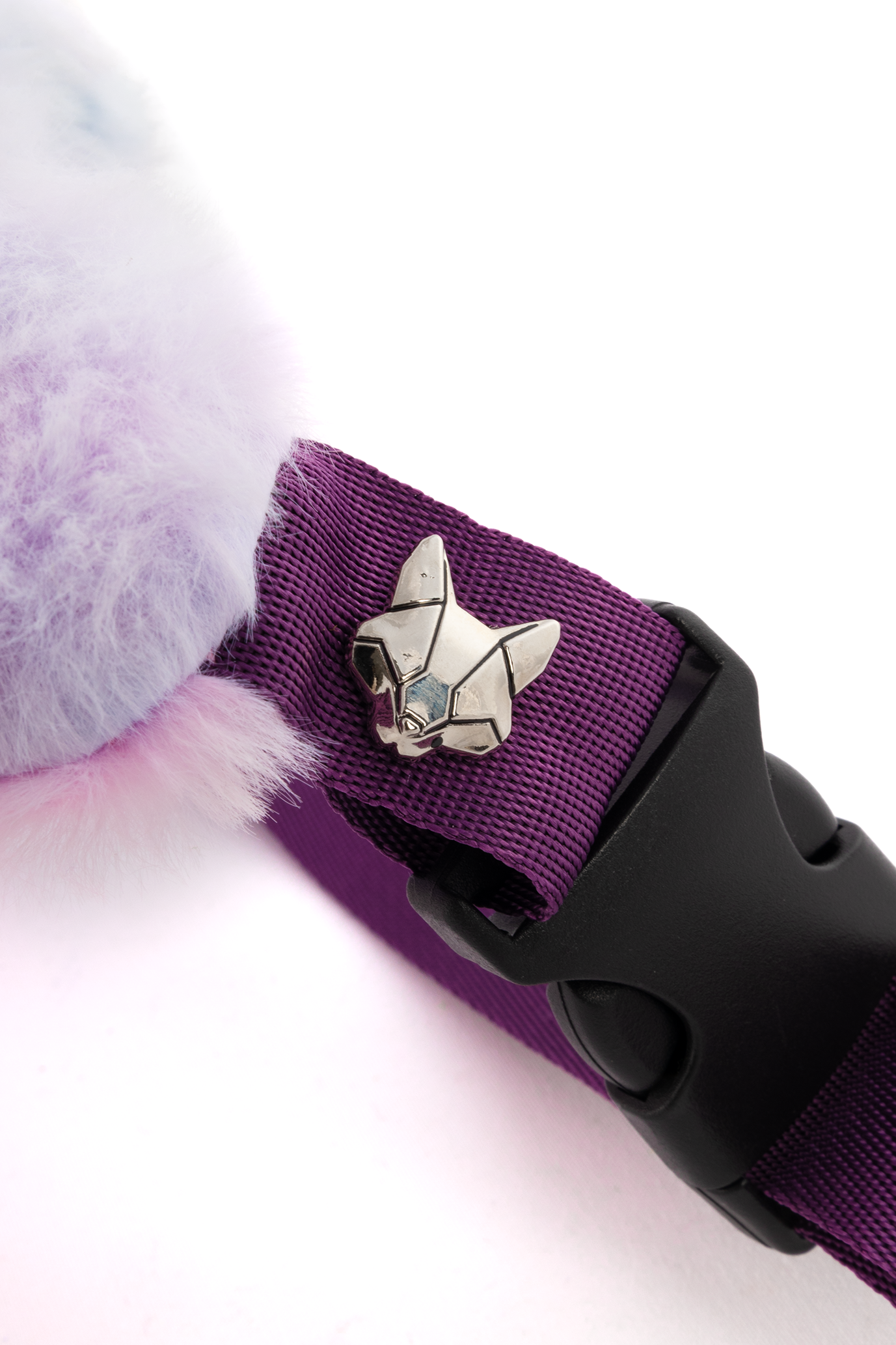 Eenhoorn Heuptas Donkerpaars Wimpers Hoorn Unicorn Pluche 2