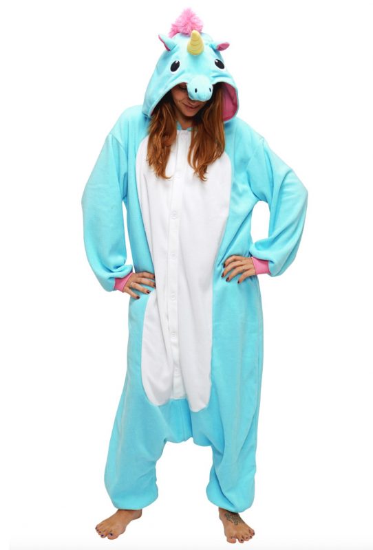 Eenhoorn Unicorn onesie blauw