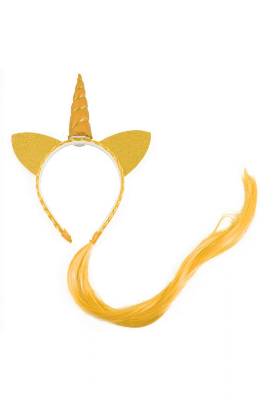 Eenhoorn haarband goud haar unicorn diadeem
