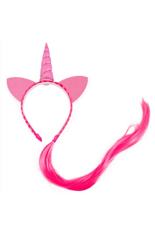 Eenhoorn haarband lichtroze haar unicorn diadeem