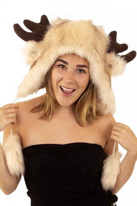 Eland muts gewei bontmuts oortjes