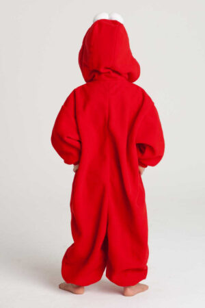 Elmo Onesie Kind Sesamstraat Kinder Kostuum Pak Rood Pyjama