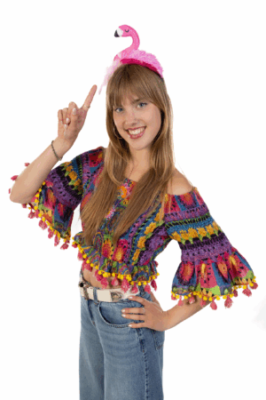 Flamingo Haarband Roze Vogel Tropisch Jungle Diadeem 1