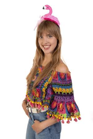 Flamingo Haarband Roze Vogel Tropisch Jungle Diadeem