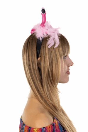 Flamingo Haarband Roze Vogel Tropisch Jungle Diadeem 6
